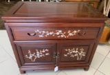 ROSE ENTRY CABINET WITH MOTHER OF PEARL INLAID