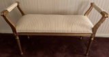 GOLD FRAMED BENCH - LIKE NEW CONDITION