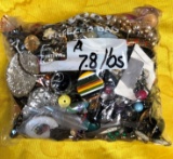 LOT OF 7.8 Lbs. OF ASSORTED COSTUME JEWELRY FROM ESTATE - LOT A