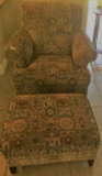 DESIGNER CHAIR & OTTOMAN FROM MACY'S