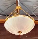 PHENOMENAL ALABASTER SHADE CHANDELIER FROM ESTATE - PAID 3800.00