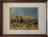 ST MARKS PLACE - VENICE FRAMED ARTWORK - SEE PICS FOR SIZE & DETAILS