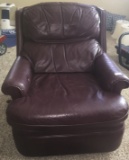 BURGUNDY RECLINER BY BARCA LOUNGER FROM RED ROCK CANYON ESTATE