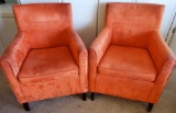 PAIR OF VINTAGE RED CHAIRS