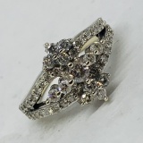 14KT WHITE GOLD 1.28CTS DIAMOND RING