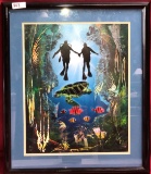 FRAMED SIGNED ARTWORK - DIVERS