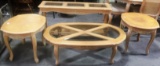 OFF WHITE SOLID WOOD QUALITY STANLEY FURNITURE  4PC TABLE SET