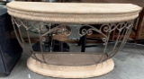 HALF MOON LARGE CONSOLE TABLE