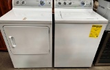 GE ELECTRIC WASHER & DRYER (SILVER BACK)