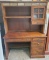 LIKE NEW TWO PIECE DESK WITH HUTCH
