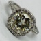 AMAZING 3.16CT DIA.& 14KT GOLD RING FEATURING A 2.41CT CENTER STONE  (VS2)