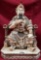 CHINESE KING SITTING BONE STATUE - PRICED FOR 3800.00 FROM GALLERY