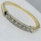 14KT YELLOW GOLD 2.00CTS DIAMOND BANGLE BRACELET