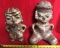 (2) VINTAGE MESO AMERICAN FIGURINE/ARTIFACT - SEE PICS FOR DETAILS