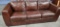 NICE BROWN LEATHER SOFA - GREAT CONDITION