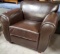 NICE BROWN LEATHER CHAIR - GREAT CONDITION