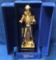 GOLD ELVIS DECANTER IN BLUE COLLECTIBLE BOX - SEE PICS