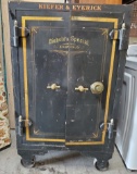 LARGE ANTIQUE DOUBLE DOOR SAFE - SEE PICS FOR DETAILS