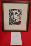 THE SKY FROM THE PLACE BY MARC CHAGALL WITH CERTIFICATE