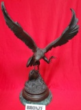 REPRODUCTION MOIGNIEZ BRONZE EAGLE SCULPTURE, 26