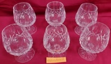 GROUP OF 6 WATERFORD CRYSTAL SNIFTERS