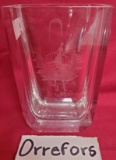 SIGNED ORREFORS CRYSTAL VASE - 7.5