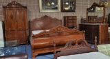 6PC ELEGANT KING SIZE MAHOGANY BEDROOM SUITE (NO MATT & BOX)