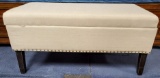 NEW WMC TAN STORAGE BENCH - 220.00 WHOLESALE BY THREE HANDS CORP