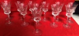 SET OF 12 CRYSTAL WINE GLASSES - 7