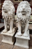 PAIR OF OUTDOOR LIONS