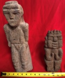 PAIR OF STONE SCULPTURES