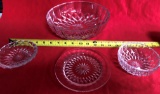 LOT OF SIGNED CRYSTAL - 4 PCS