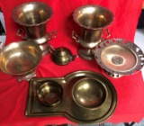 LARGE SILVER PLATED ICE BUCKETS & MORE