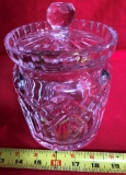 WATERFORD CRYSTAL JAR W/ LID