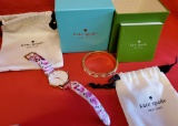 KATE SPADE WATCH & MATCHING BRACELET - WITH BOX -SEE PICS