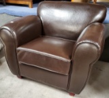 NICE BROWN LEATHER CHAIR - GREAT CONDITION