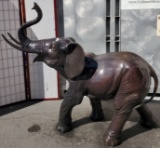 LARGE BRONZE ELEPHANT STATUE