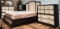 NEW WMC TWO TONE KING SIZE BEDROOM SUITE - NO MAT & BOX