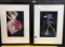 (2) FLORAL SIGNED ARTWORK BY SOLO - SEE PICS FOR DETAILS