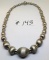 18 KT WHITE GOLD AND STAINLESS NECKLACE