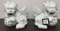 NEW WMC DESIGNER WHITE FOO DOGS DECOR BY THREE HANDS CORP ($46.00)