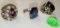 GROUP OF 3 COSTUME JEWELRY RINGS