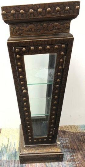 PEDESTAL DISPLAY CABINET