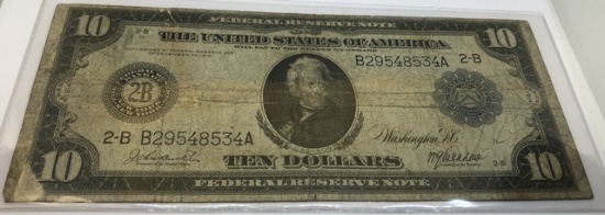10 DOLLAR FEDERAL RESERVE NOTE