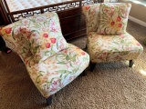 MATCHING PAIR OF FLORAL ETHAN ALLEN CHAIRS