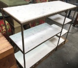 NEW WMC MARBLE SHELF DISPLAY UNIT - SEE PICS FOR SMALL CRACK
