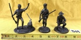 LOT OF (3) FINE PEWTER SCULPTURES BY THE FRANKLIN MINT
