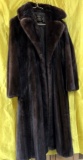 LONG FUR BLACK COAT BY KEYSTONE