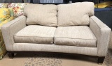 IVORY COLOR QUALITY LOVESEAT COUCH