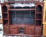 LARGE ENTERTAINMENT CENTER FOR BIG SCREEN TV'S W/ SIDE CABINETS